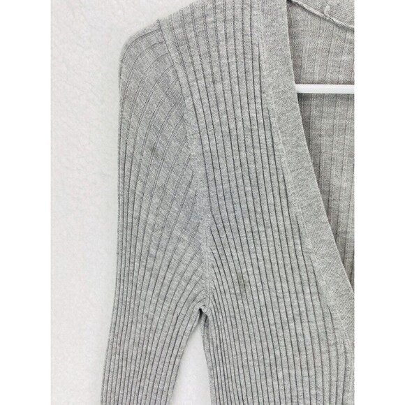 Anthropologie Meadow Rue Cali Cardigan Women’s Size S Gray Ribbed Button Duster - Picture 4 of 8